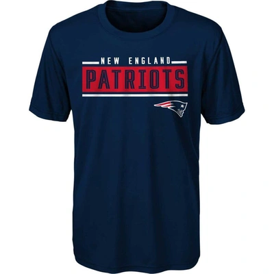 Shop Outerstuff Youth Navy New England Patriots Amped Up T-shirt