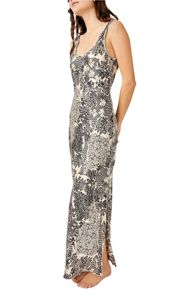 Free People Worth The Wait Floral Maxi Dress In Classic Combo