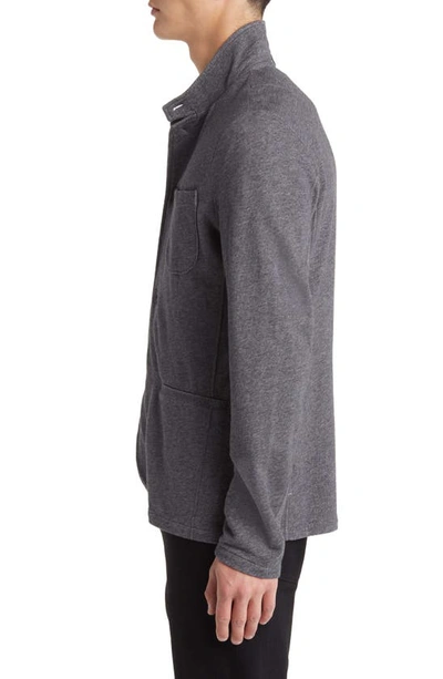 Shop Rag & Bone Prospect Midweight Cotton Cardigan In Hthrgry
