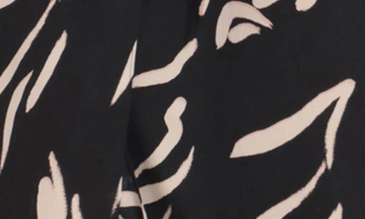Shop Donna Morgan For Maggy Long Sleeve Chiffon Wrap Shirtdress In Black/ Blush