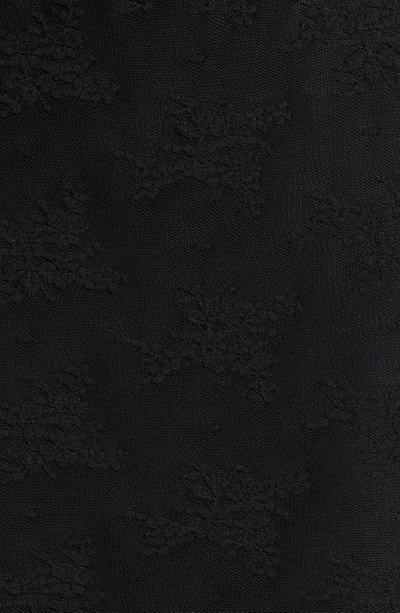 Shop Bebe Illusion Lace Midi Dress In Black