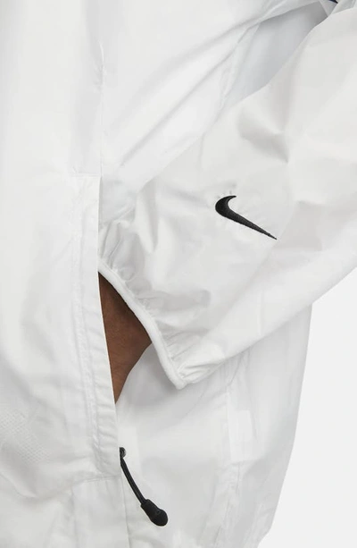 Shop Nike Storm-fit Track Club Woven Running Jacket In Summit White/ Midnight Navy