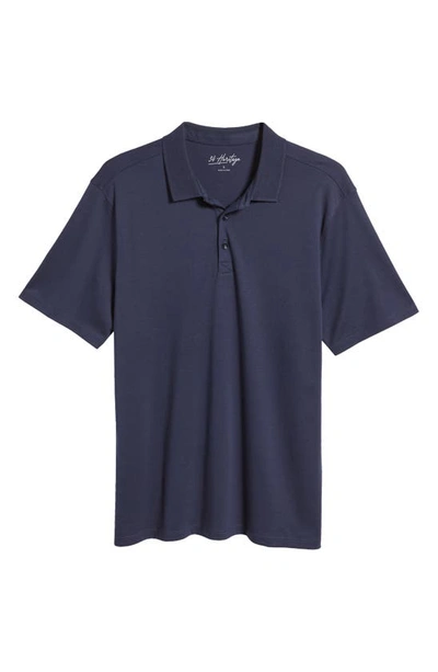 Shop 34 Heritage Pima Cotton Polo In Navy