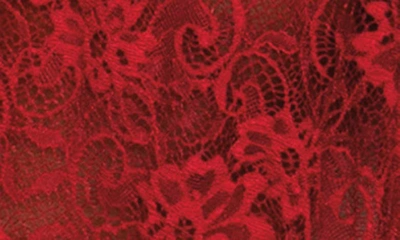 Dreamgirl Lace Halter Nightgown & G-string Set In Garnet