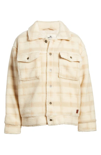 Rip Curl Sunrise Session Fleece Jacket In Beige