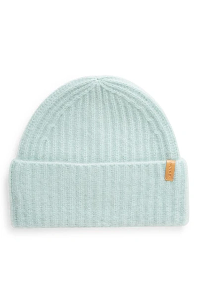 Shop Vince Boiled Cashmere Chunky Knit Beanie In Sea Mist