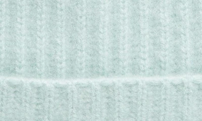 Shop Vince Boiled Cashmere Chunky Knit Beanie In Sea Mist