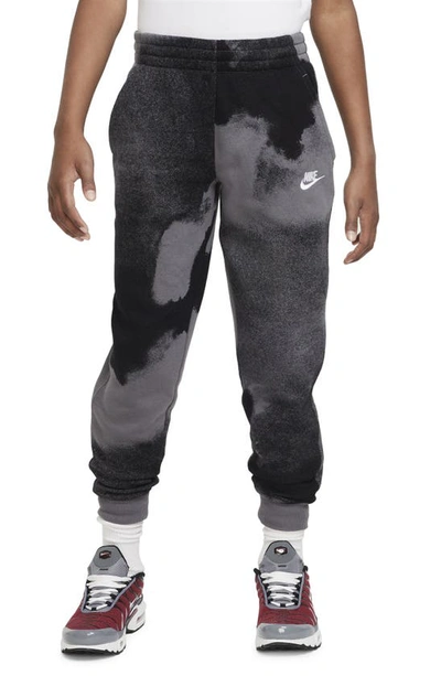 Shop Nike Kids' Club Fleece Joggers In Black/ Iron Grey/ White