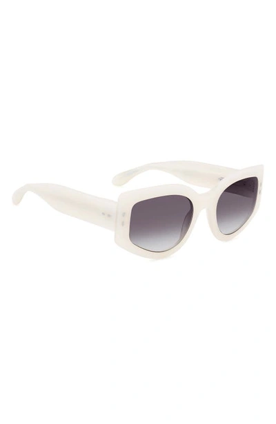 Shop Isabel Marant 54mm Gradient Cat Eye Sunglasses In Pearl White/ Grey Shaded