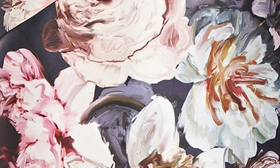 Kay Unger Raine Column Gown In Graphite Multi | ModeSens