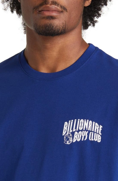 Shop Billionaire Boys Club Arch Logo Long Sleeve Graphic T-shirt In Blue Depth