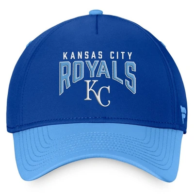 Fanatics Branded Royal/light Blue Kansas City Royals Stacked Logo Flex Hat