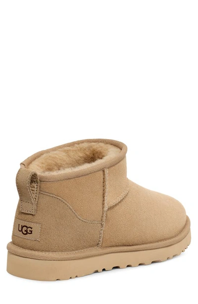 Shop Ugg Ultra Mini Classic Water Resistant Boot In Mustard Seed