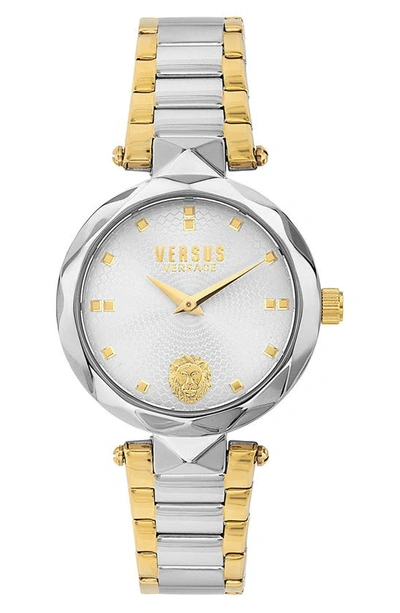 Shop Versus Versace Covent Garden Bracelet Watch, 36mm In Two Tone