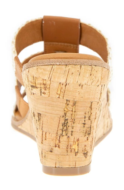 Shop Andre Assous Bentley Wedge Sandal In Pecan
