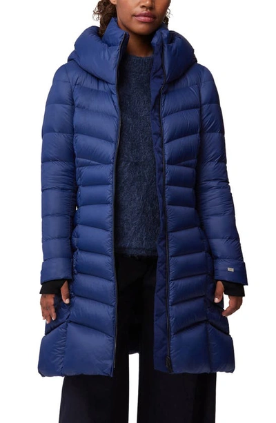 Shop Soia & Kyo Lita Water Repellent 700 Fill Power Down Recycled Nylon Puffer Coat In Lapis