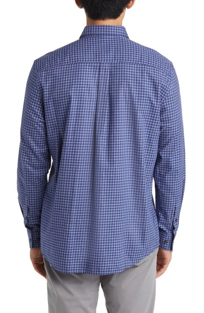 Shop Johnnie-o Mobley Gingham Check Button-down Shirt In Wake