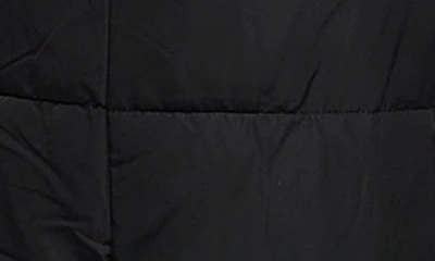 Shop River Island Belted Longline Quilted Vest In Black