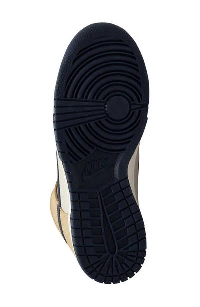 Shop Nike Dunk High Premium Basketball Sneaker In Sail/ Obsidian/ Sesame