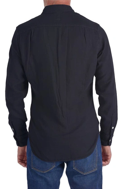 Hiroshi Kato The Ripper Waffle Double Gauze Button-up Shirt In Black