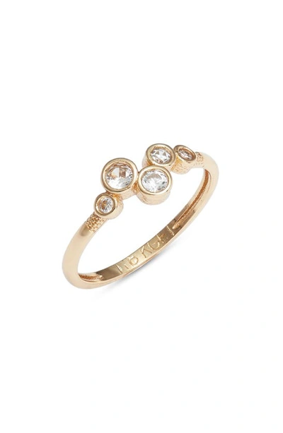 Shop Set & Stones Dottie Cubic Zirconia Ring In Gold
