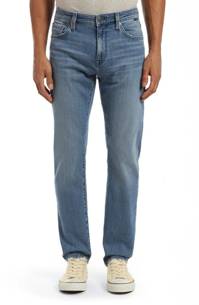 Shop Mavi Jeans Zach Straight Leg Jeans In Blue Stone Williamsburg
