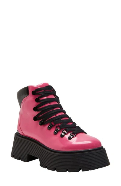 Shop Katy Perry The Jenifer Combat Bootie In Luminous Pink