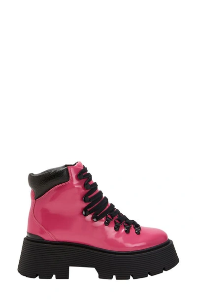 Shop Katy Perry The Jenifer Combat Bootie In Luminous Pink