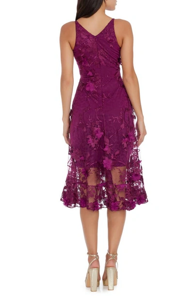 open lace back dress Dress The Population Audrey Dress - Purple main image 0