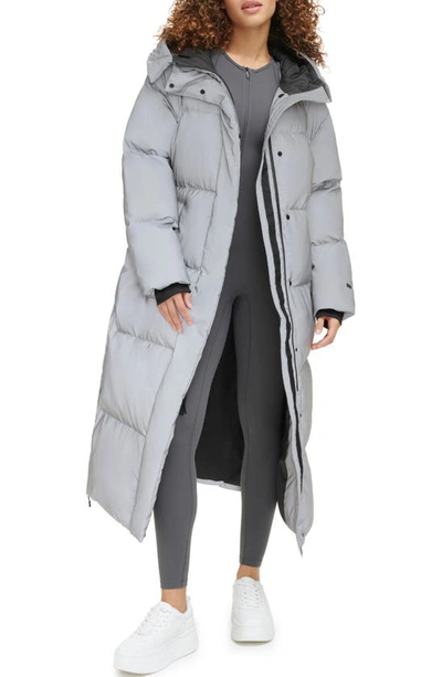 Shop Levi's Side Zip Hooded Maxi Puffer Jacket In Reflective