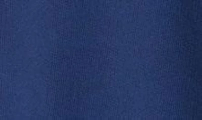 Shop Alexander Wang Glitter Logo Oversize Cotton French Terry Sweatshirt In 410b Dark Navy Combo