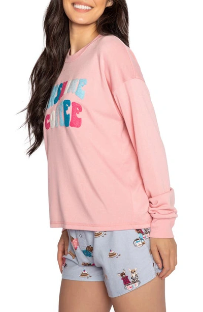 Shop Pj Salvage Embroidered Long Sleeve Pajama Top In Gerber