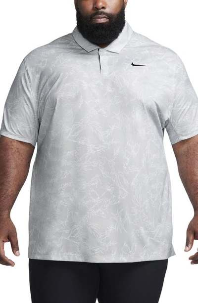 Shop Nike Dri-fit Adv Tiger Woods Golf Polo In Light Smoke Grey/ Black