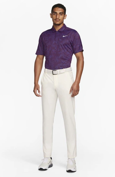 Shop Nike Dri-fit Adv Tiger Woods Golf Polo In Bordeaux/ White