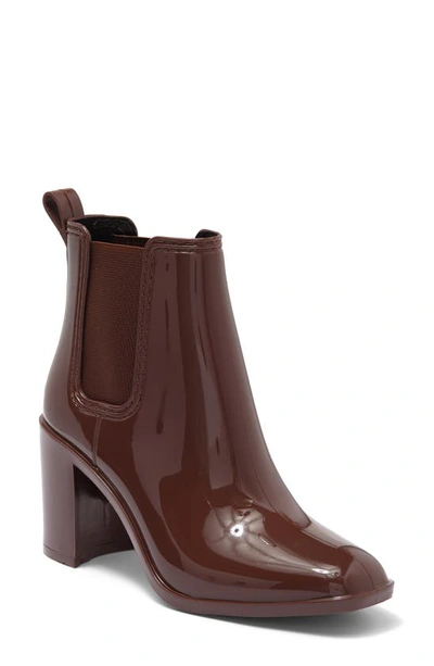 Shop Jeffrey Campbell Hurricane Chelsea Boot In Coffee Shiny