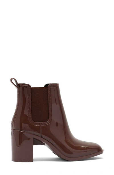 Shop Jeffrey Campbell Hurricane Chelsea Boot In Coffee Shiny