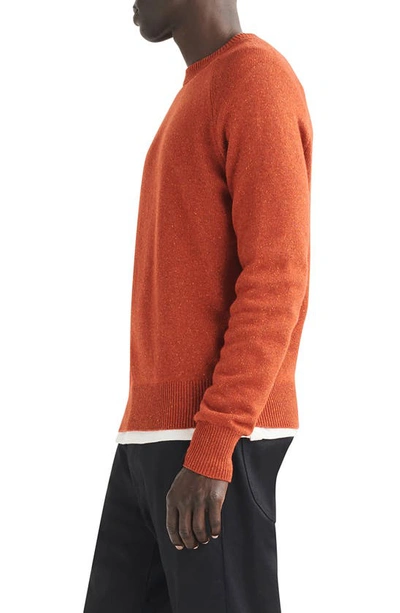 Shop Rag & Bone Donegal Wool Blend Sweater In Rustmult