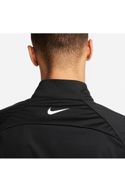 Shop Nike Repel Tour Water-resistant Half Zip Golf Jacket In Black/ White