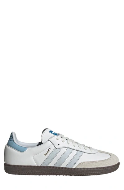 Shop Adidas Originals Gender Inclusive Samba Og Sneaker In White/ Halo Blue/ Gum5