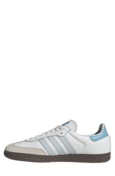Shop Adidas Originals Gender Inclusive Samba Og Sneaker In White/ Halo Blue/ Gum5