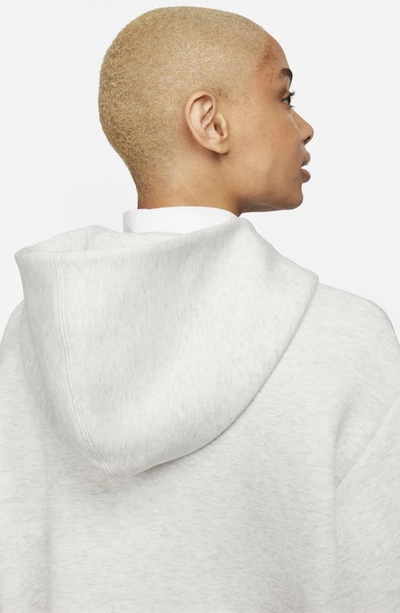 Shop Nike Sportswear Tech Fleece Zip Hoodie In Light Grey/ Heather/ Black
