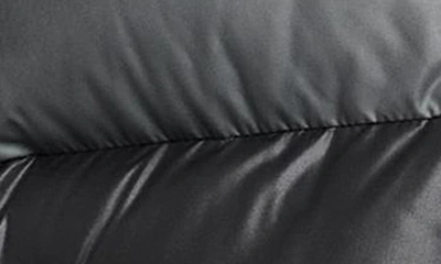 Shop Nike Kids' Sportswear Water Repellent Hooded Puffer Jacket In Black/ Smoke Grey/ White