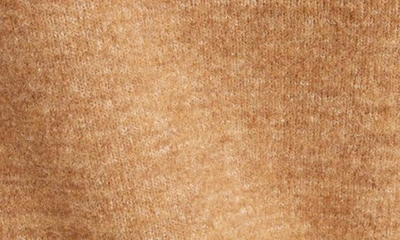 Isabel Marant Snap Detail Long Sleeve Sweater Dress In Camel
