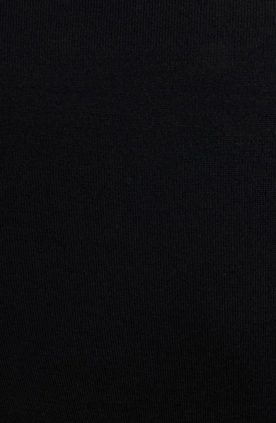 Shop Isabel Marant Polly Asymmetric Sleeve Merino Wool Minidress In Black
