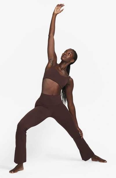 Shop Nike Yoga Dri-fit Luxe Pants In Earth