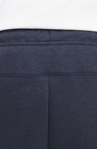 Shop Nike Tech Fleece Sweat Shorts In Obsidian Heather/ Black