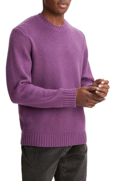 Shop Vince Relaxed Fit Wool & Cashmere Sweater In Purple Stone