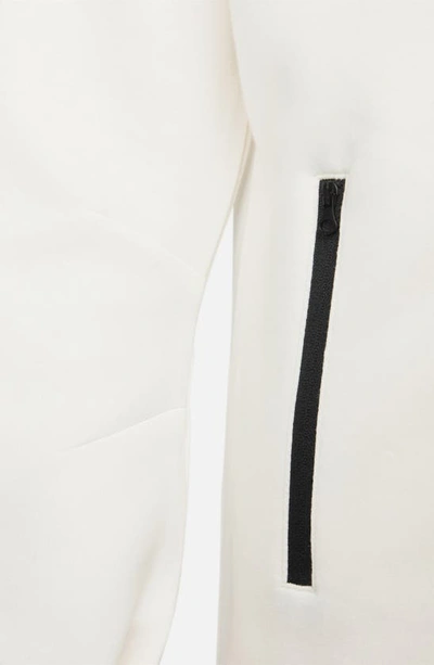 Shop Nike Sportswear Tech Fleece Windrunner Zip Hoodie In Pale Ivory/ Black
