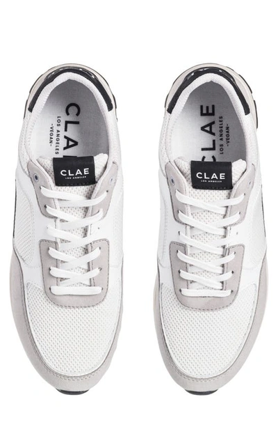 Shop Clae Joshua Sneaker In Microchip White Black