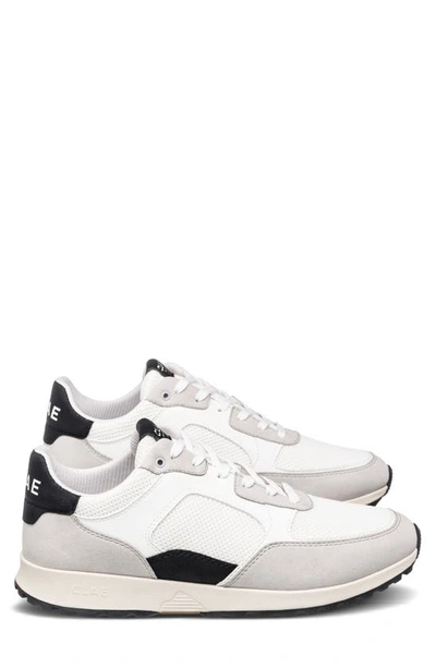 Shop Clae Joshua Sneaker In Microchip White Black